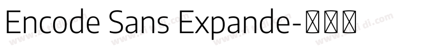 Encode Sans Expande字体转换